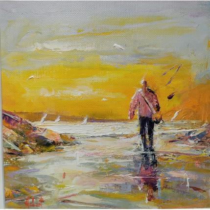 Peinture La marée par Hébert Franck | Tableau Figuratif Huile Marine, Paysages