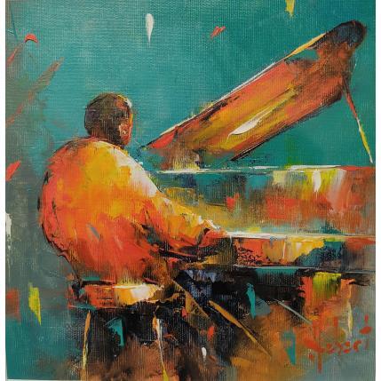 Peinture Pianiste par Hébert Franck | Tableau Figuratif Huile Marine, Paysages