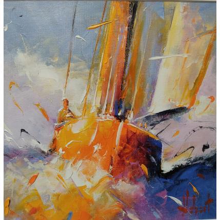 Peinture Ambiance marine par Hébert Franck | Tableau Figuratif Huile Marine, Paysages