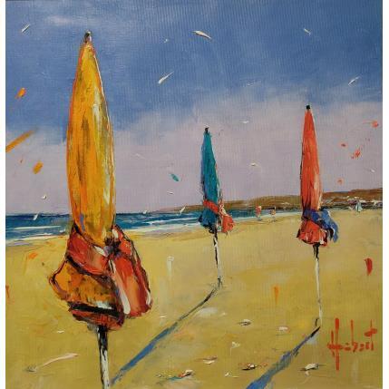 Peinture A Deauville par Hébert Franck | Tableau Figuratif Huile Marine, Paysages