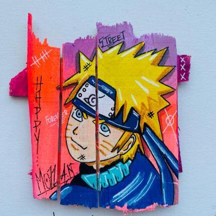 Pintura HELLO por Molla Nathalie  | Pintura Pop-art Acrylic, Posca, Wood Pop icons