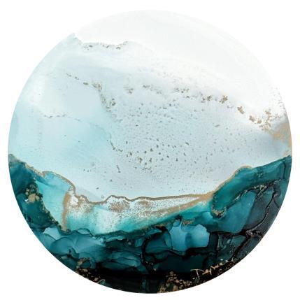 Peinture Poésie Givrée 1595 par Depaire Silvia | Tableau Abstrait Acrylique Marine, Minimaliste, Paysages