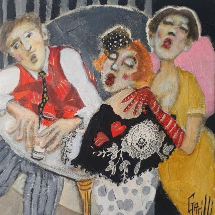 Peinture Andalousian evening par Garilli Nicole | Tableau Figuratif Acrylique Scènes de vie