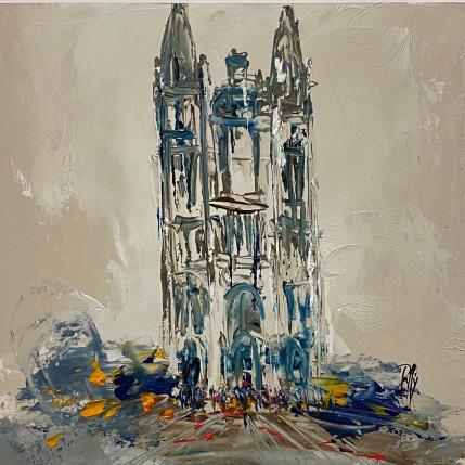 Peinture La cathédrale par Raffin Christian | Tableau Figuratif Huile Urbain