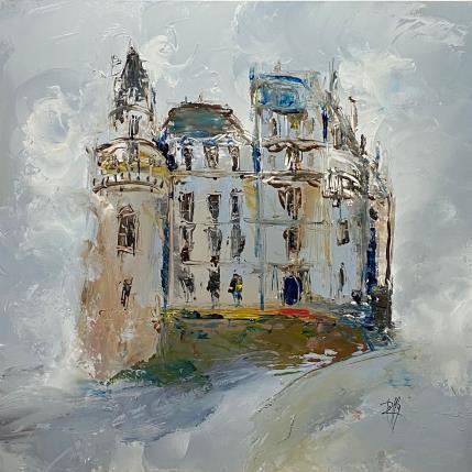 Peinture Le château par Raffin Christian | Tableau Figuratif Huile Urbain