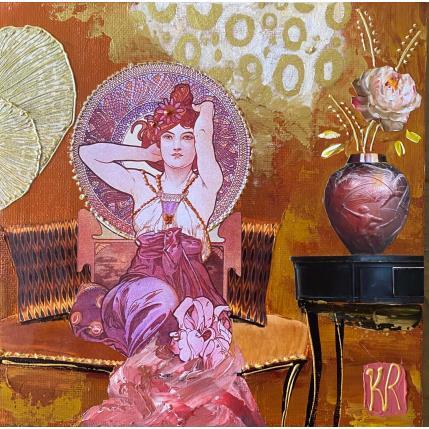 Peinture Anya par Romanelli Karine | Tableau Figuratif Acrylique, Collage Scènes de vie, Urbain