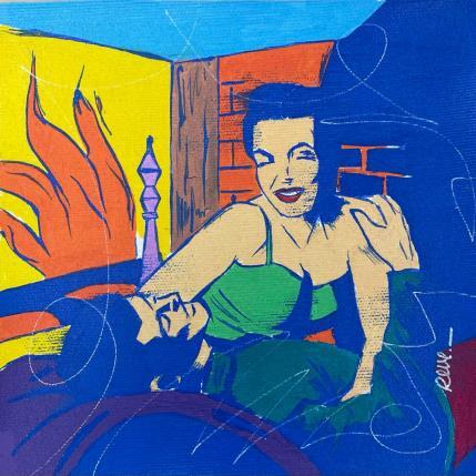 Peinture Hiver par Revel | Tableau Pop-art Icones Pop