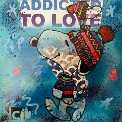 Peinture Winter  is coming par Kikayou | Tableau Pop-art Acrylique, Collage, Graffiti Icones Pop