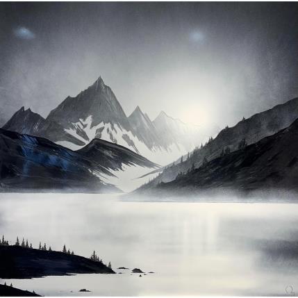 Peinture Un de ces matins  par Rey Julien | Tableau Figuratif Feuille d'or