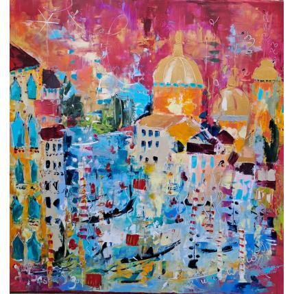 Peinture Venise n'est pas en Italie, Venise c'est chez n'importe qui  par Bastide d´Izard Armelle | Tableau Abstrait