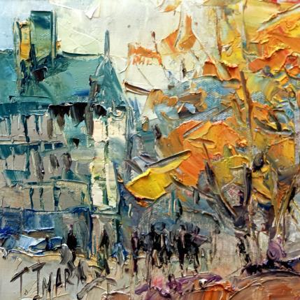 Peinture Un ricon parisino par Jmara Tatiana | Tableau Figuratif Huile