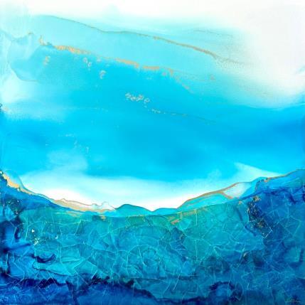 Painting Poésie Marine 2056 by Depaire Silvia | Painting Abstract Acrylic Landscapes, Marine, Minimalist