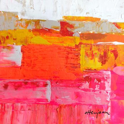 Peinture Le soleil dans ton cœur 2 par Ottenjann Andrea | Tableau Abstrait Acrylique Paysages