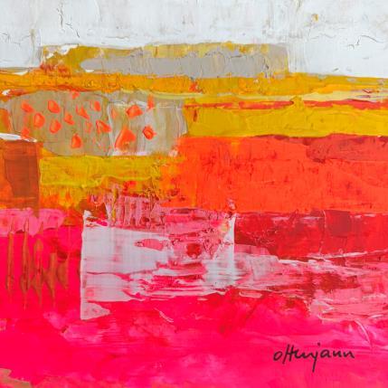 Pintura Le soleil dans ton cœur 1 por Ottenjann Andrea | Pintura Abstract Acrylic Landscapes