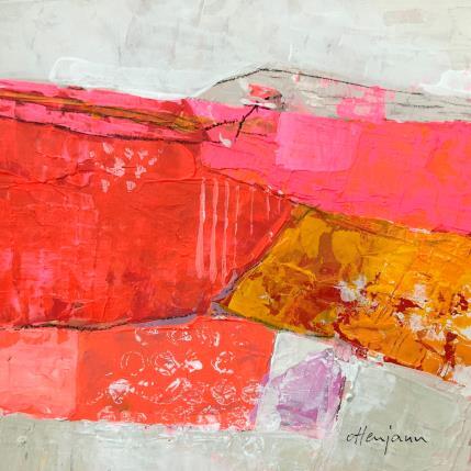 Peinture Lignes de terre 2 par Ottenjann Andrea | Tableau Abstrait Acrylique Paysages