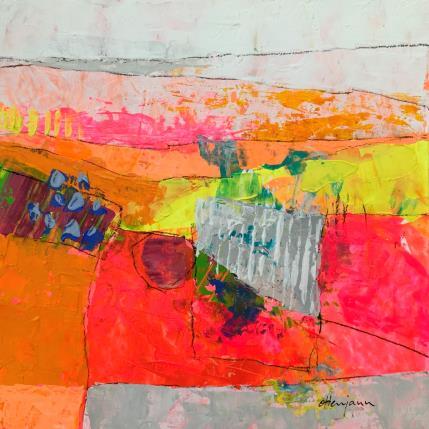 Peinture Journée ensoleillée  par Ottenjann Andrea | Tableau Abstrait Acrylique Paysages