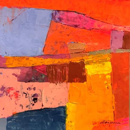 Peinture Les ombres du soleil par Ottenjann Andrea | Tableau Abstrait Acrylique Paysages