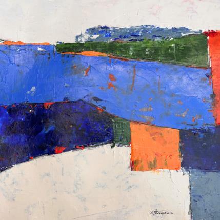 Pintura Proche de la mer por Ottenjann Andrea | Pintura Abstract Acrylic Landscapes