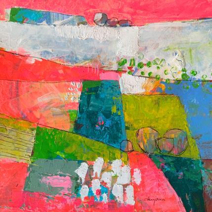 Pintura Jeu d’enfant por Ottenjann Andrea | Pintura Abstract Acrylic Landscapes