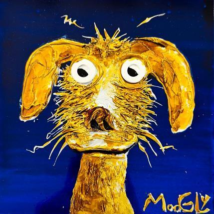 Painting SPAGHETTOPHYLUS by Moogly | Painting Raw art Acrylic, Pigments, Resin Animals, Pop icons