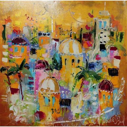 Peinture mille et une nuits par Bastide d´Izard Armelle | Tableau Abstrait Acrylique Architecture, Paysages, Société