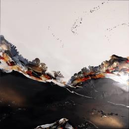 Peinture 587 par Naen | Tableau Abstrait Acrylique, Encre