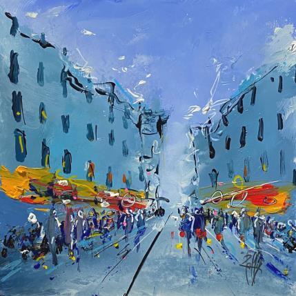 Painting Vers 17h by Raffin Christian | Painting Figurative Oil Urban