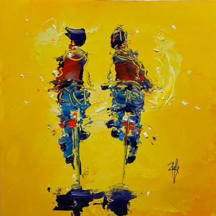 Painting Tous les Deux  by Raffin Christian | Painting Figurative Oil Life style