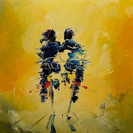 Painting Tendresse by Raffin Christian | Painting Figurative Oil Life style