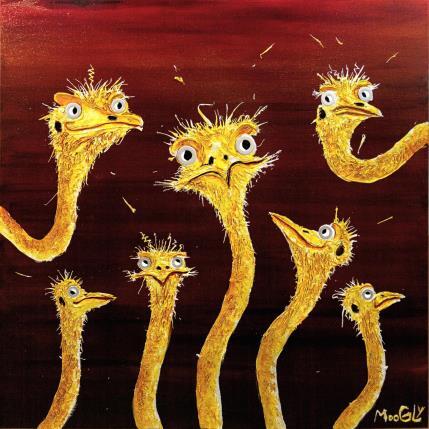 Painting Polémiqus by Moogly | Painting Raw art Acrylic, Pigments, Resin Animals