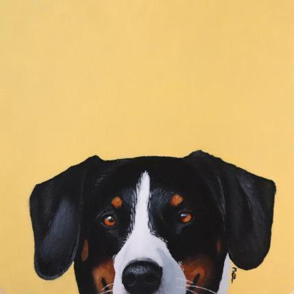 Peinture I see you 109 par Milie Lairie | Tableau Réalisme Huile Animaux