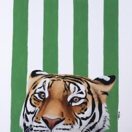 Pintura I see you 111 por Milie Lairie | Pintura Realism Oil Animals