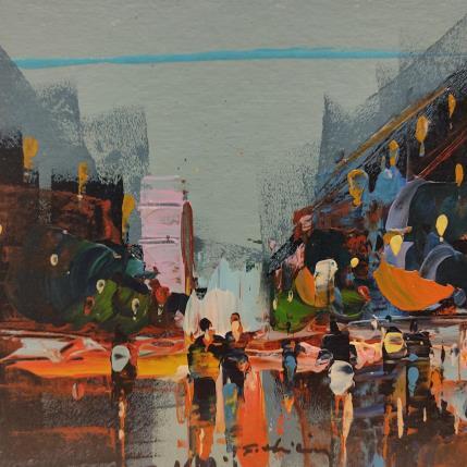 Painting Street view 2 by Frédéric Thiery | Painting Figurative Acrylic Architecture, Life style, Urban