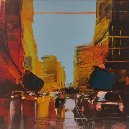 Painting 2 friends by Frédéric Thiery | Painting Figurative Acrylic Architecture, Life style, Pop icons, Urban