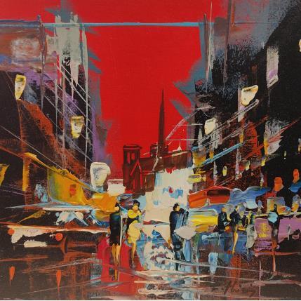 Painting Paris Notre Dâme by Frédéric Thiery | Painting Figurative Acrylic Architecture, Life style, Pop icons, Urban