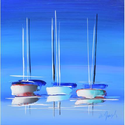 Peinture Bleu  par Munsch Eric | Tableau Figuratif Acrylique, Huile Marine