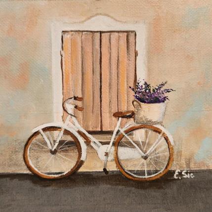 Peinture Livraison de lavandes par Sie Evelyne | Tableau Figuratif Acrylique Scènes de vie