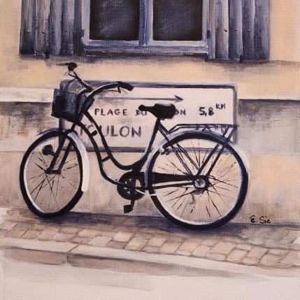 Peinture Direction Toulon par Sie Evelyne | Tableau Figuratif Acrylique Scènes de vie