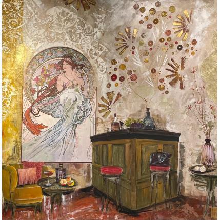 Peinture Les escapades de stella par Romanelli Karine | Tableau Figuratif Acrylique, Collage