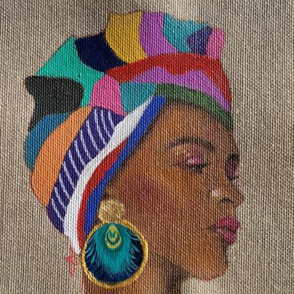 Painting Anya by Rosângela | Painting Figurative Acrylic Portrait