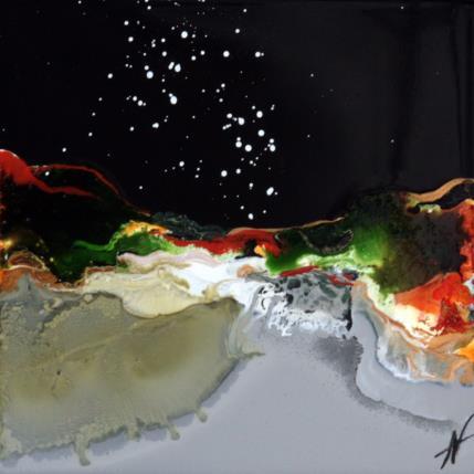 Peinture C2230 par Naen | Tableau Abstrait Acrylique, Encre Minimaliste, Nature