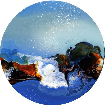 Peinture C2811 par Naen | Tableau Abstrait Acrylique, Encre Minimaliste, Nature