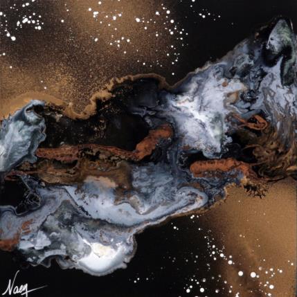 Peinture C2595 par Naen | Tableau Abstrait Acrylique, Encre Paysages