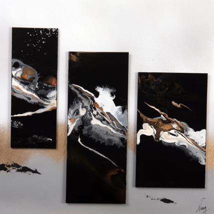 Peinture C3225 par Naen | Tableau Abstrait Acrylique, Encre Minimaliste, Nature