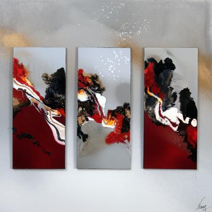 Peinture C3229 par Naen | Tableau Abstrait Acrylique, Encre Minimaliste, Nature