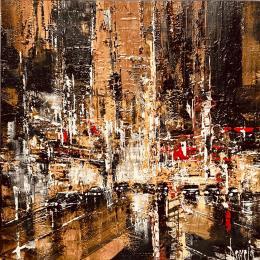 Painting Goodnight New York by Dessein Pierre | Painting Figurative Oil Pop icons