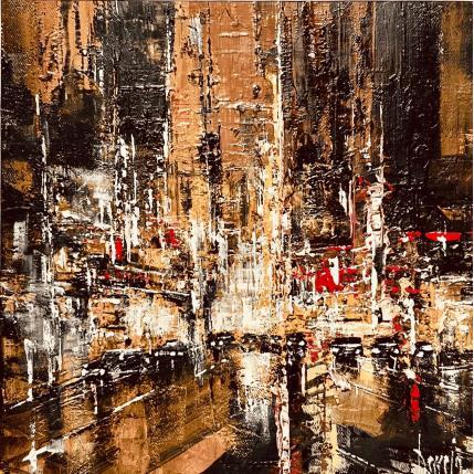 Peinture Goodnight New York par Dessein Pierre | Tableau Figuratif Huile