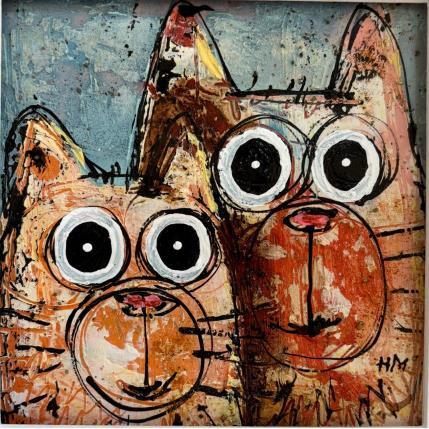 Peinture Surprised par Maury Hervé | Tableau Art Singulier Animaux