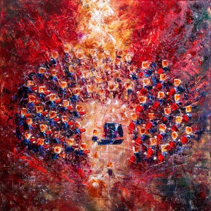 Peinture Concert rouge flamboyant par Reymond Pierre | Tableau Figuratif Huile Musique