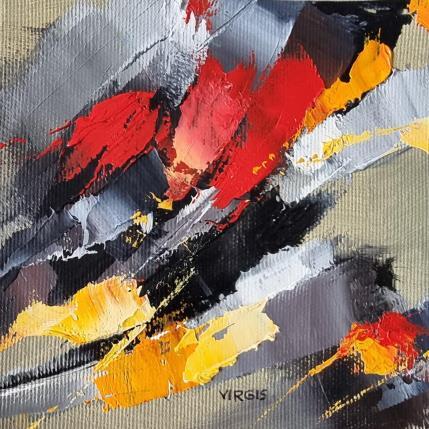 Painting In the middle of the storm by Virgis | Painting Abstract Oil Minimalist